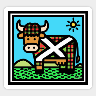 Scottish Cow - Pop Art Sticker